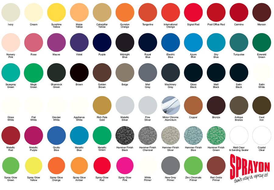 Emulsion Paint Colour Charts